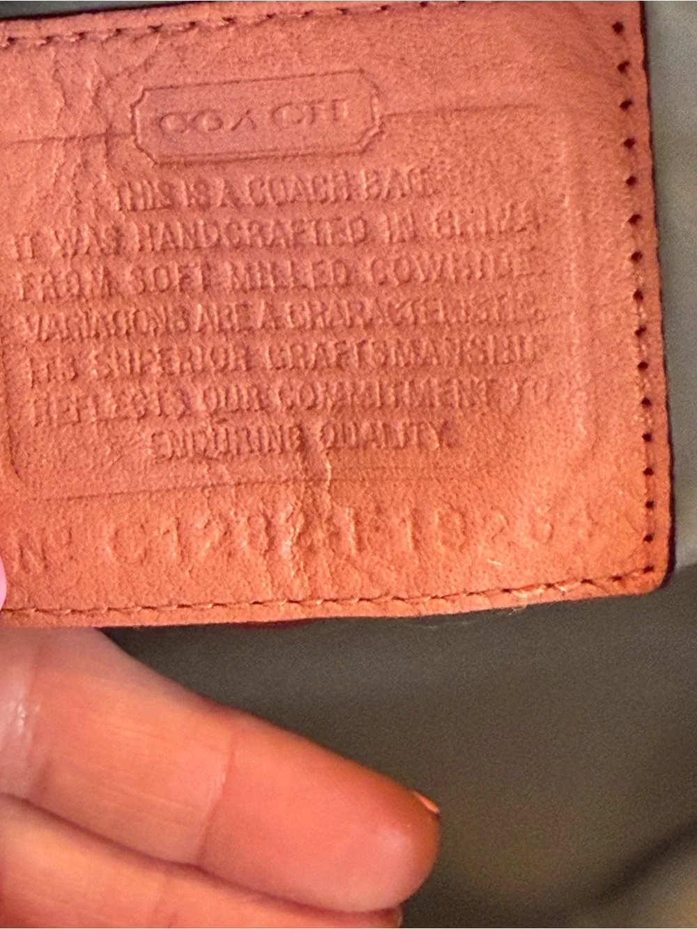 Coach Classic 2012 Coral Pebbled Leather Penelope Tote GUC